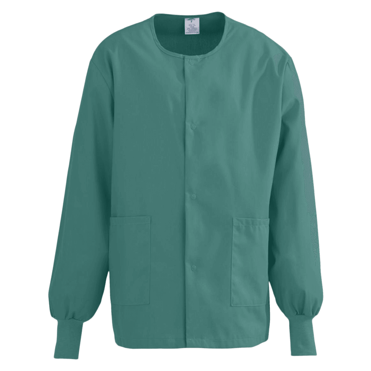 ComfortEase by Medline Unisex Warm-Up Jacket, Evergreen, 65% Polyester / 35% Cotton, 2 Lower Pockets, 3X-Large, Each