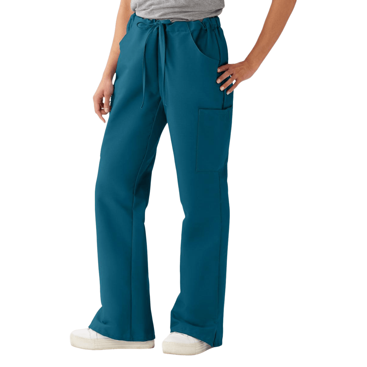 ComfortEase by Medline Scrub Pant, Cargo 5 Pocket, Caribbean Blue, X-Large, 65% Polyester/35% Cotton, Style 8865
