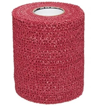 PowerFlex Elastic Athletic Tape, 3" x 6 yd, Maroon, Non-Sterile, Latex-Free, 16/Case