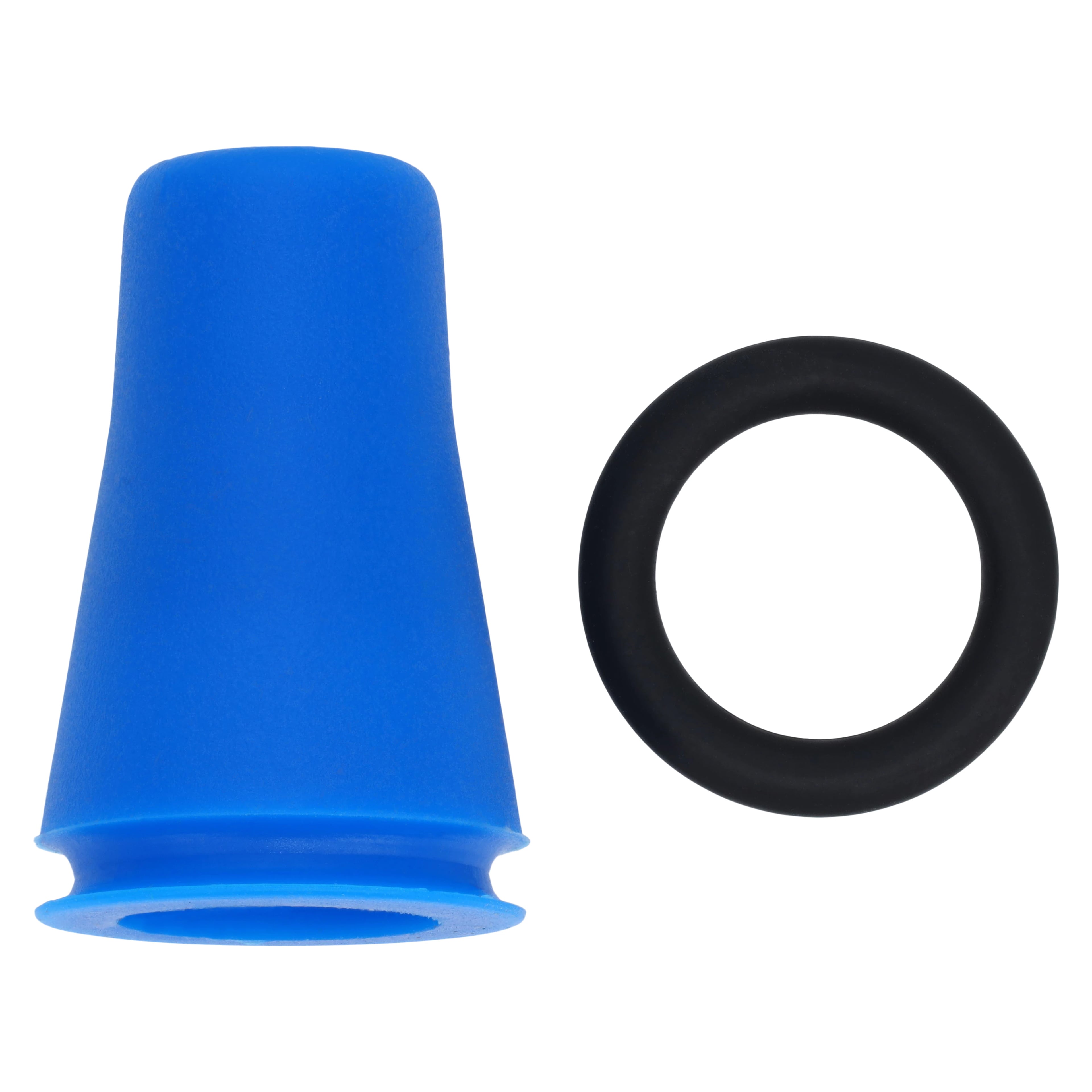 Practicon Lock-On Saliva Ejector Valve Tips, 3/Pack, Blue, Silicone/Viton, Sterilizable to 375°F, 7039775