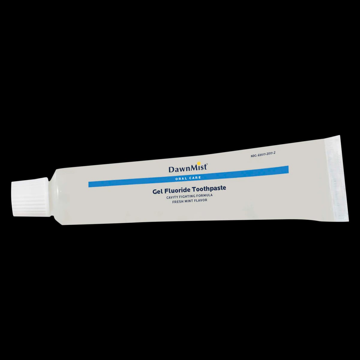 DawnMist Fresh Mint Gel Toothpaste, Clear Gel, 2.75 oz Tube, 432/Case