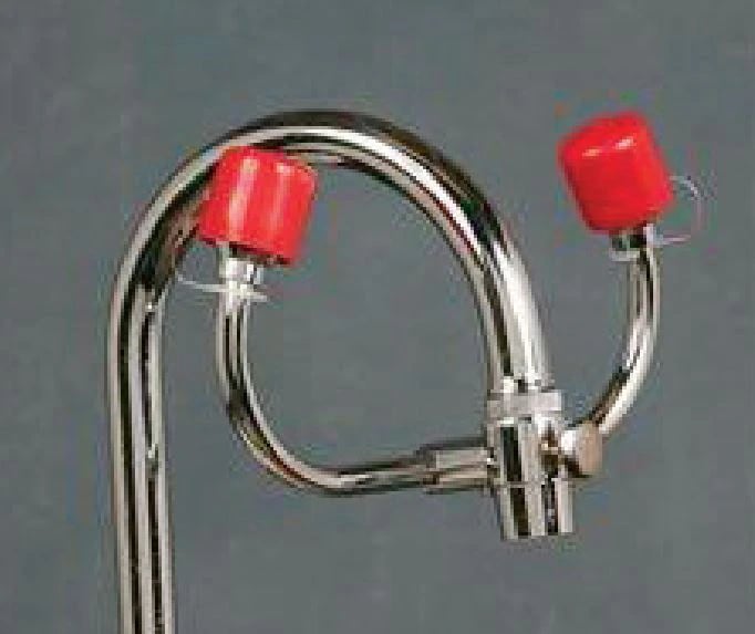 Emergency Eyewash Station Angled, Faucet Mount, OSHA/ANSI Compliant, 01KTRZ2M4M25468M0SP6GMAKH3