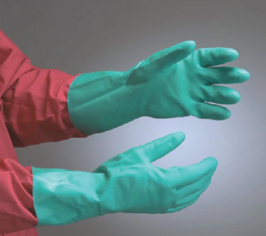 Nitrile Utility Gloves, Medium, Green, Reusable, 1 Pair/Pack, NUG1M