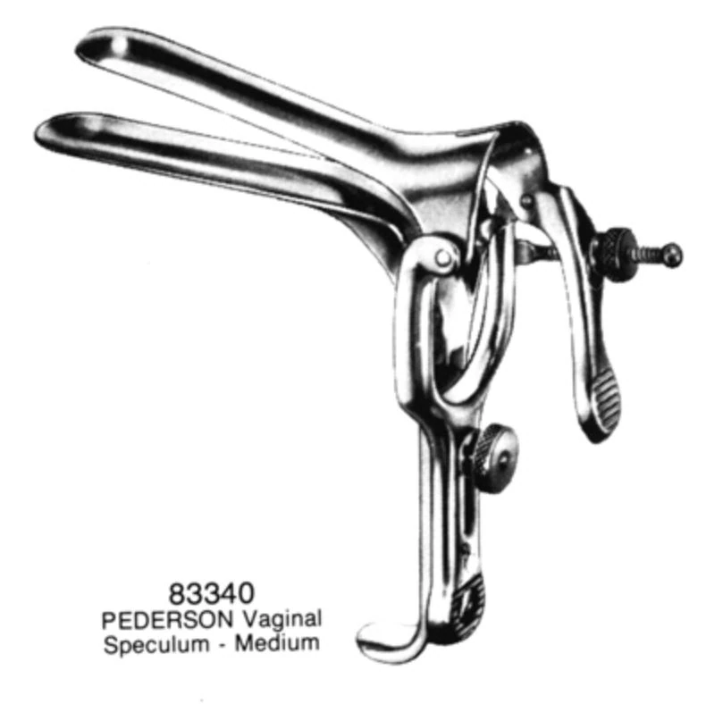 Medco Instruments Pederson Vaginal Speculum, Medium, 4" x 7/8"