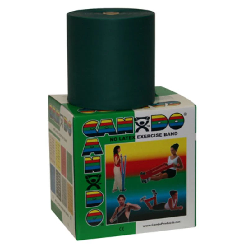CanDo Exercise Band, Green (Medium Resistance), 5" x 50 yd Roll