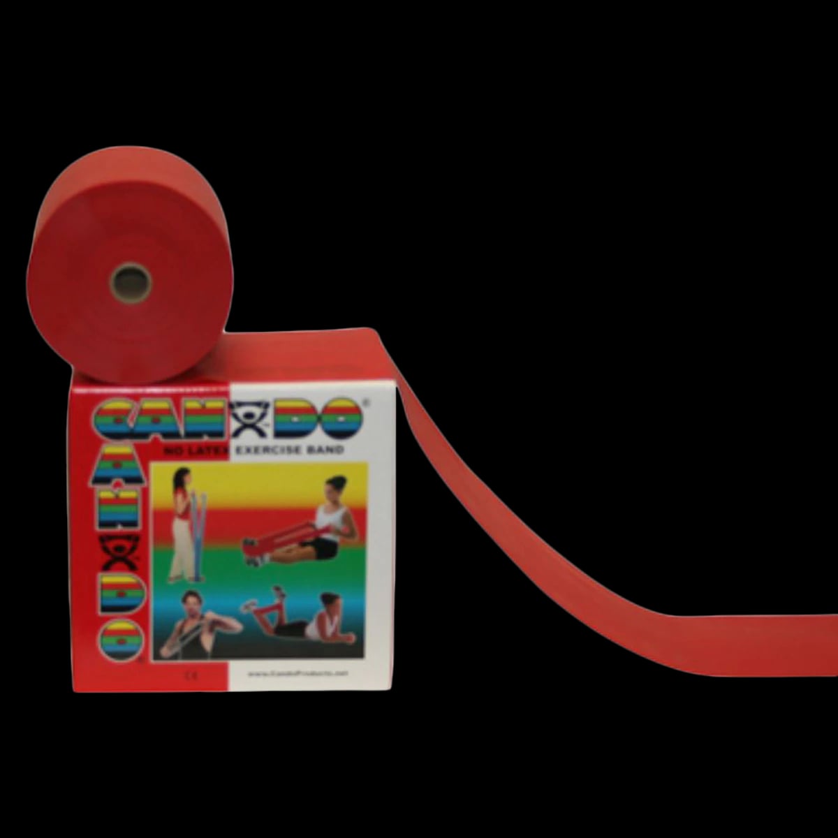 CanDo Exercise Band, Red Light Resistance, 5" x 50 yd Roll