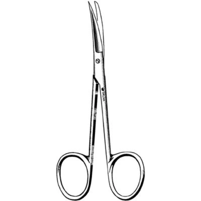 Sklar Knapp Iris Scissors, Curved, 4" Stainless Steel, Non-Sterile, Reusable, Each