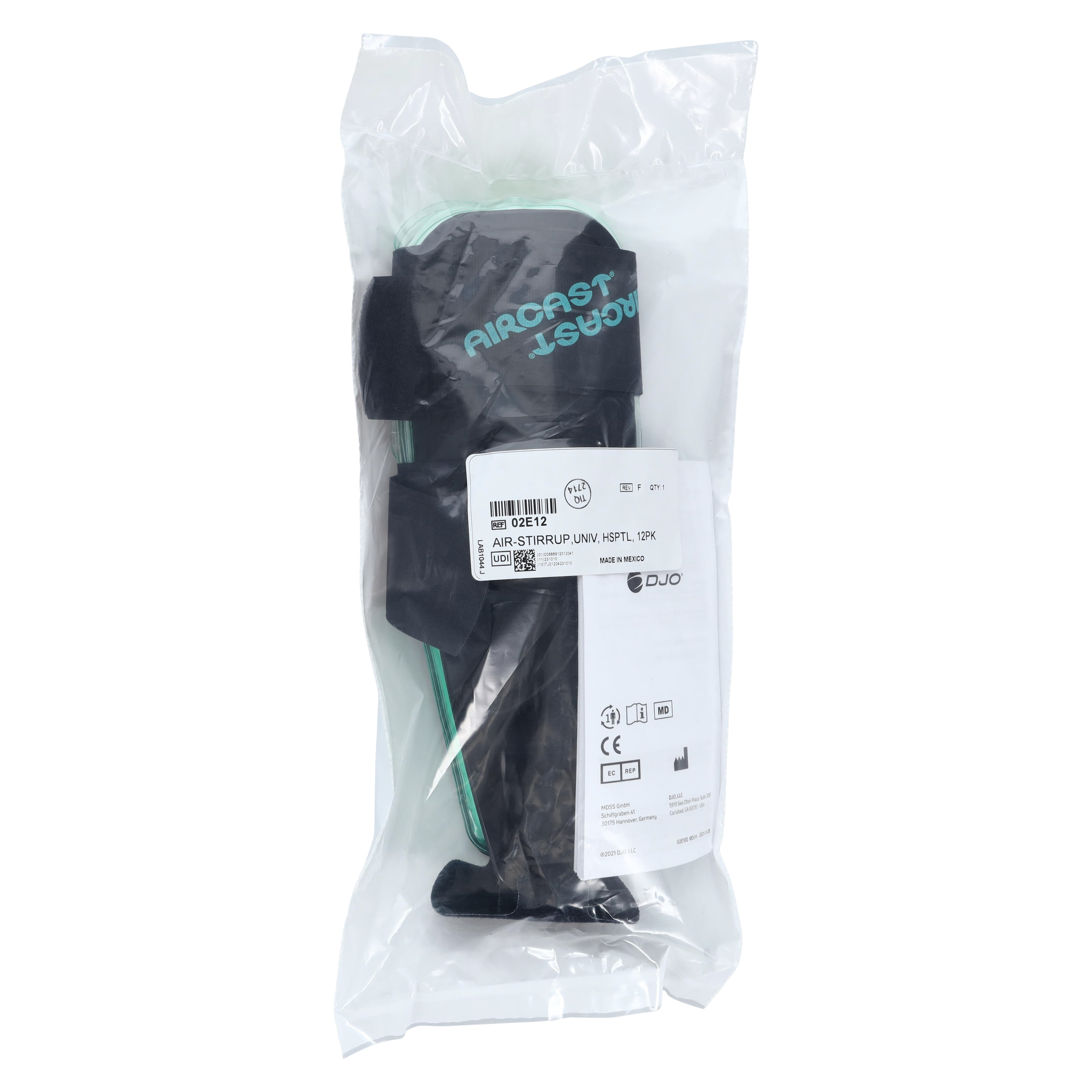 Aircast Air-Stirrup Universal Ankle Support Brace, Adult, One Size, Plastic, 9.5"