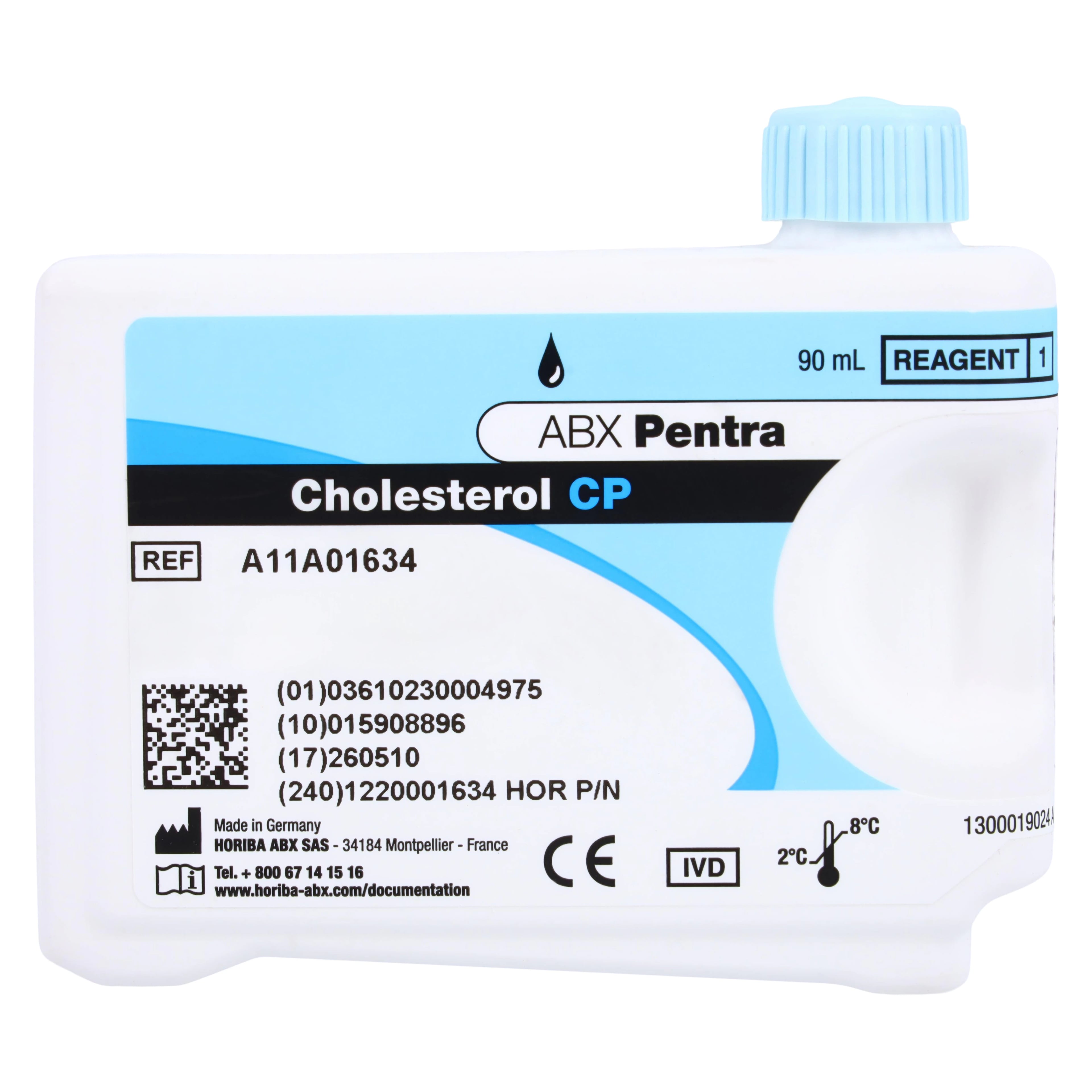 Horiba Medical Cholesterol CP Reagent, Pentra C400/C200, 380 Count Bottle