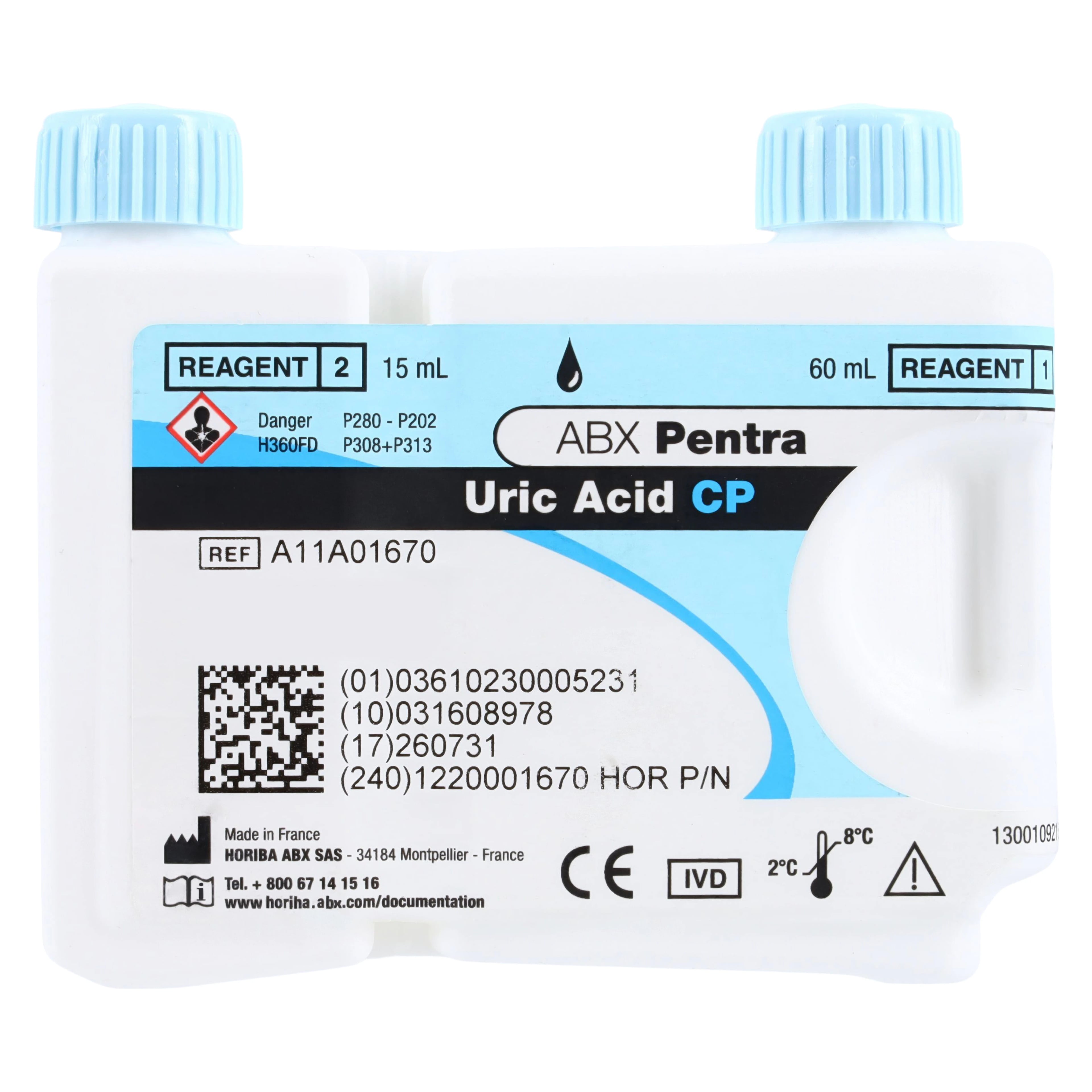 Horiba Medical Uric Acid CP Reagent, Pentra C400/C200, 270 Count