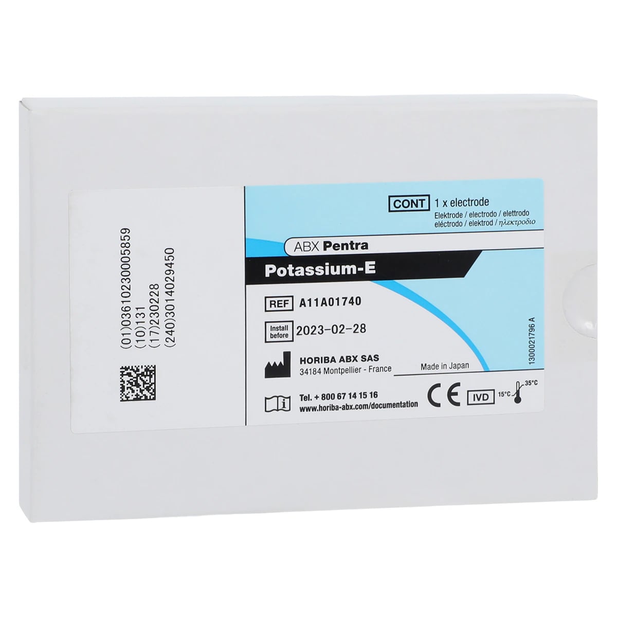Horiba Medical Potassium-E Ion-Selective Electrode (ISE) for Clinical Analyzer