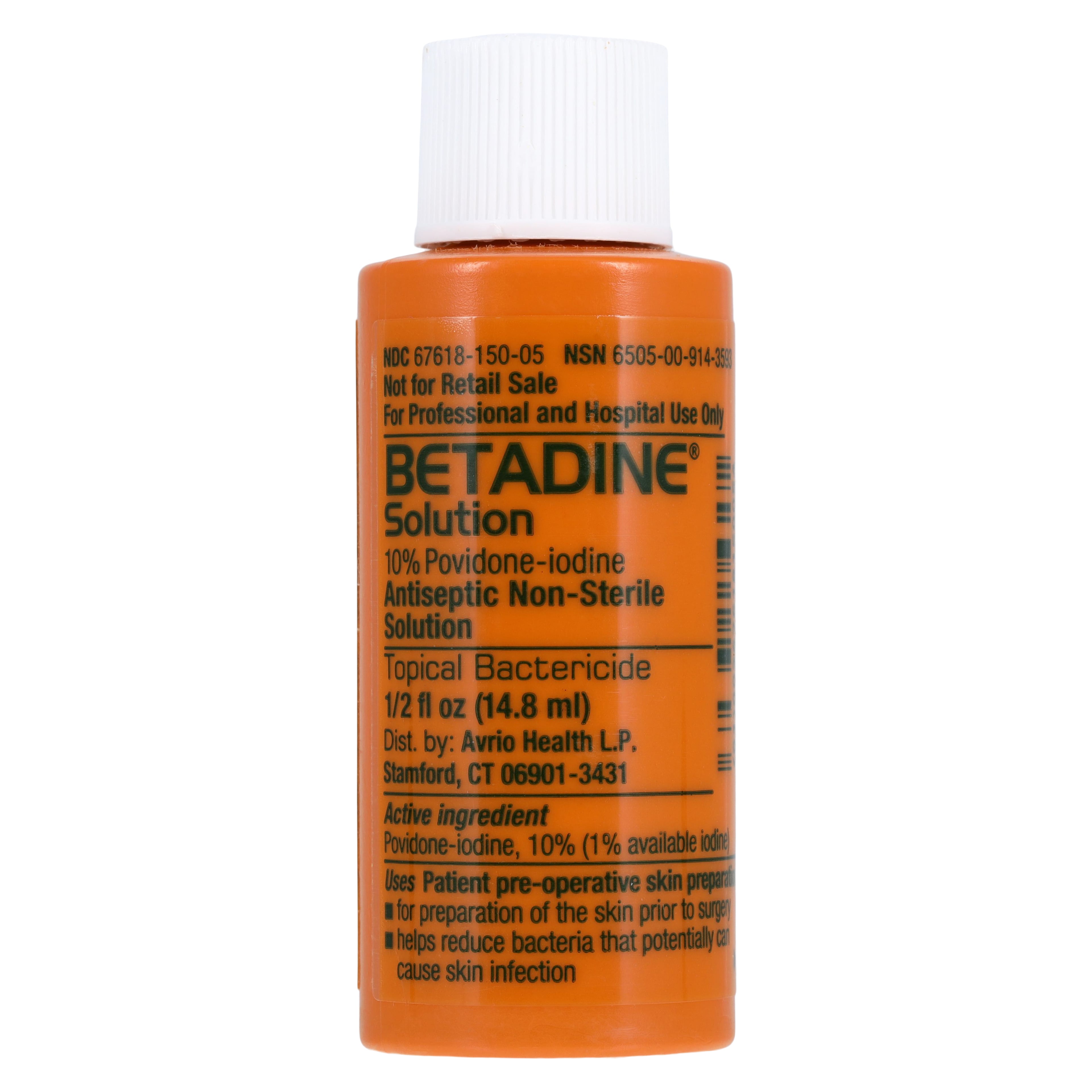 Betadine Solution 10% Povidone Iodine Prep Solution, 0.5 oz