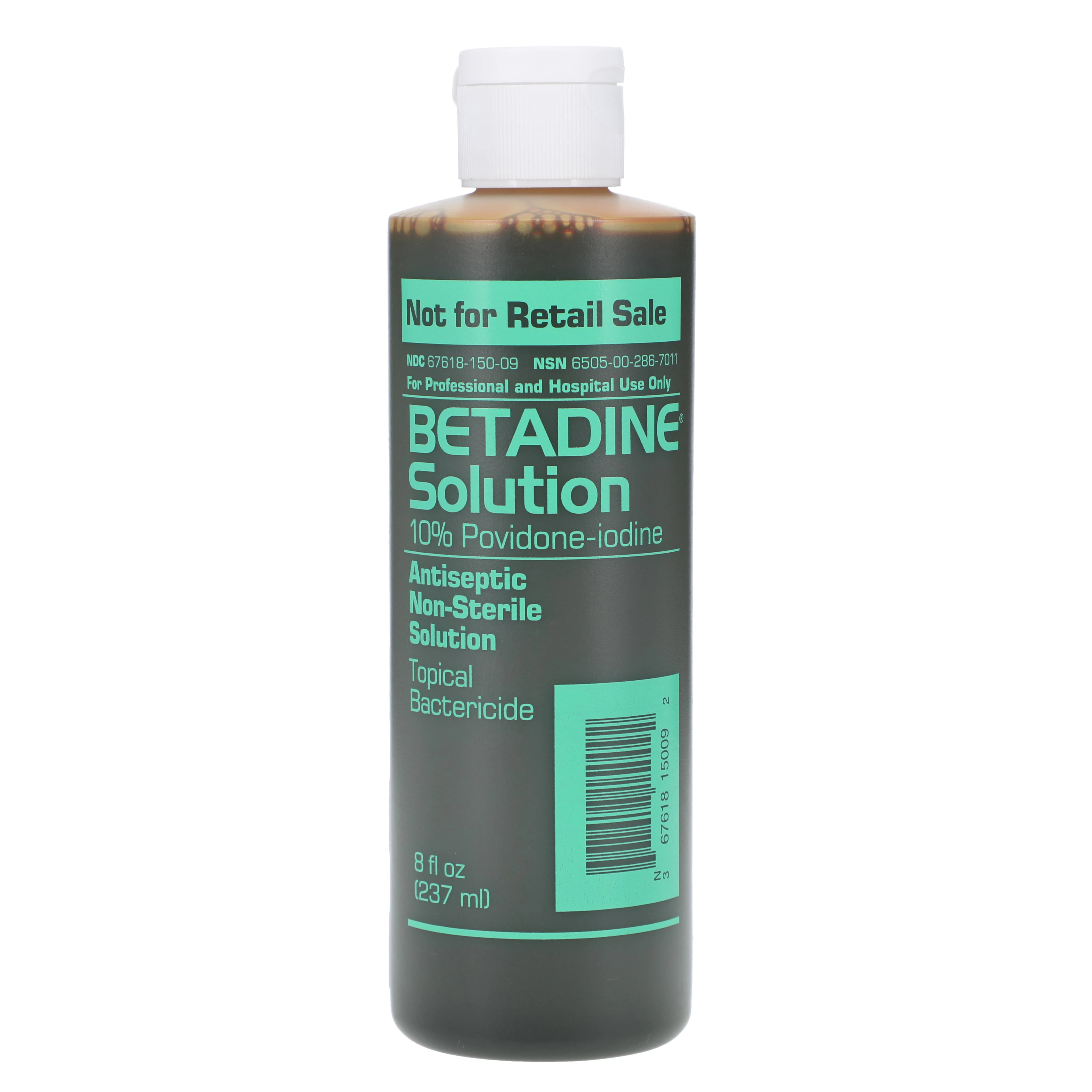 Betadine Solution Flip Top, Povidone Iodine Prep Solution, 8 oz Bottle