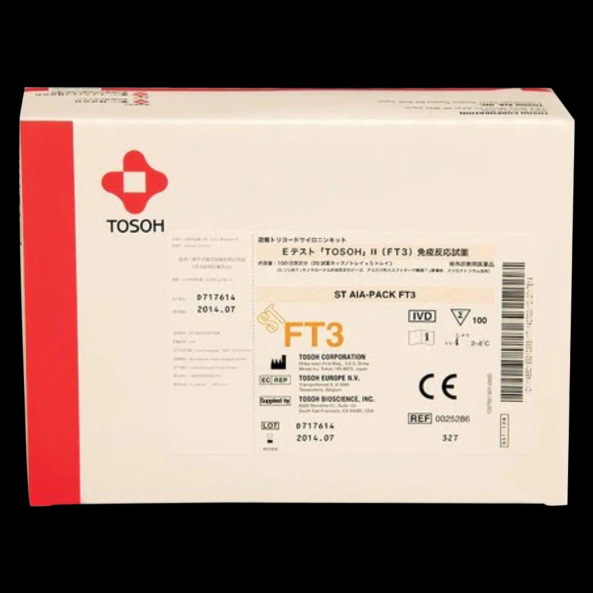 ST AIA-Pack fT3 Free Triiodothyronine Reagent, 20x5 Tray, 100 Tests