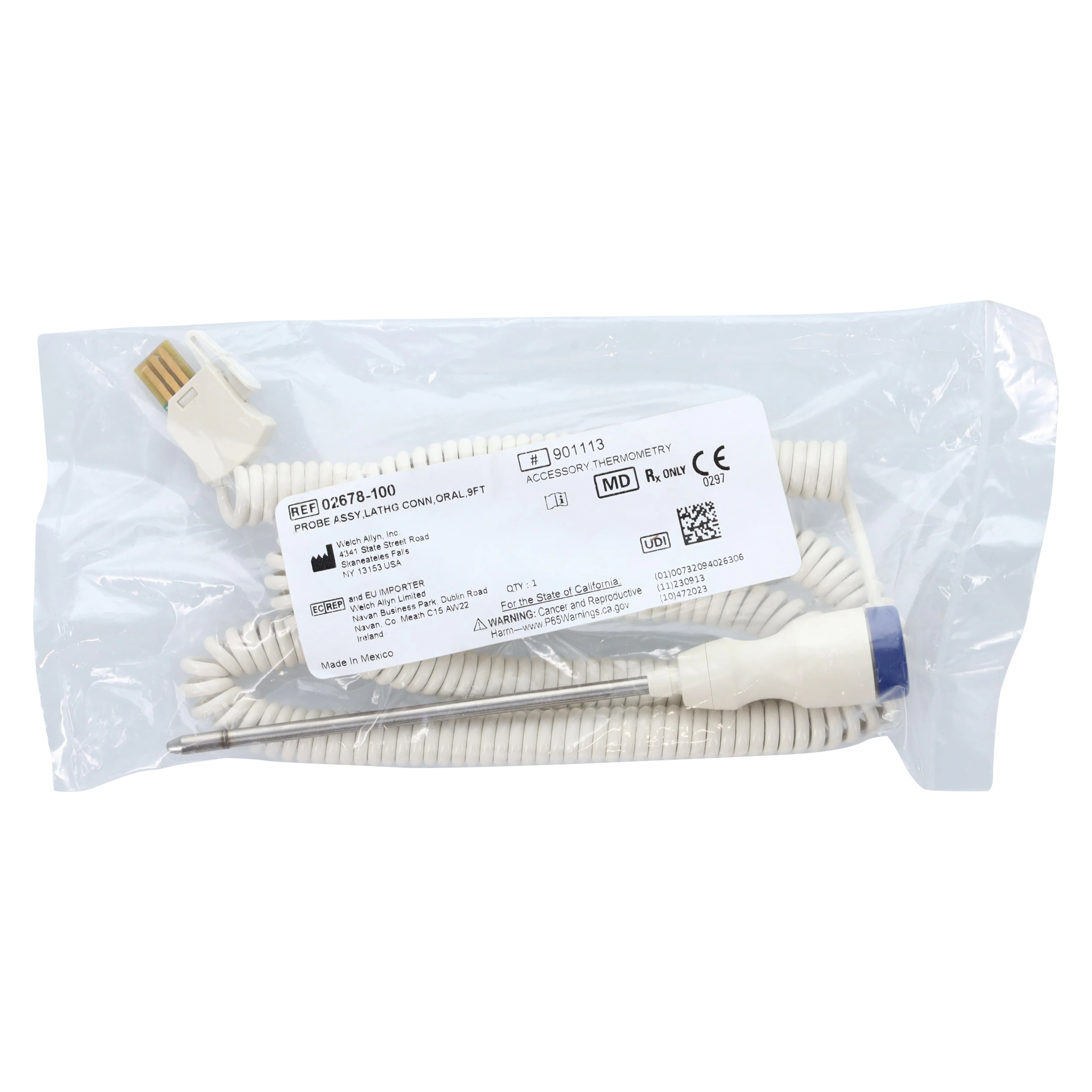 Welch SureTemp Oral/Axillary Probe Spot Vital, Reusable Temperature Probe for 678/679 Thermometer