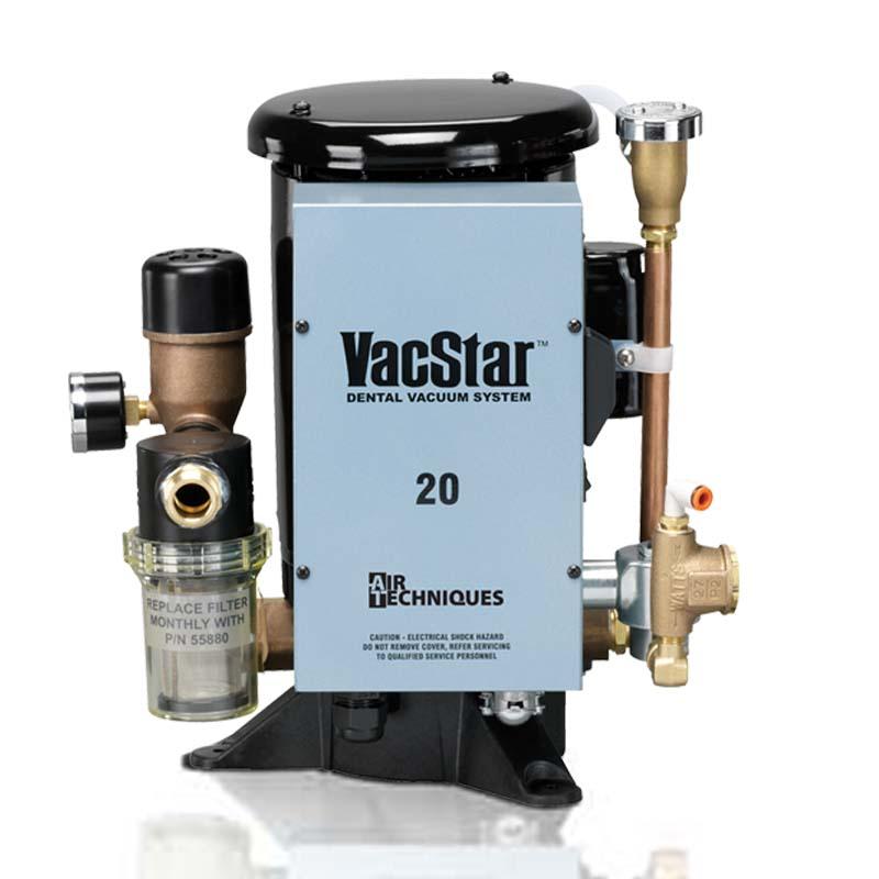 Air Techniques VacStar 20 Wet Vacuum System, Up to 2 Users, 120/220V