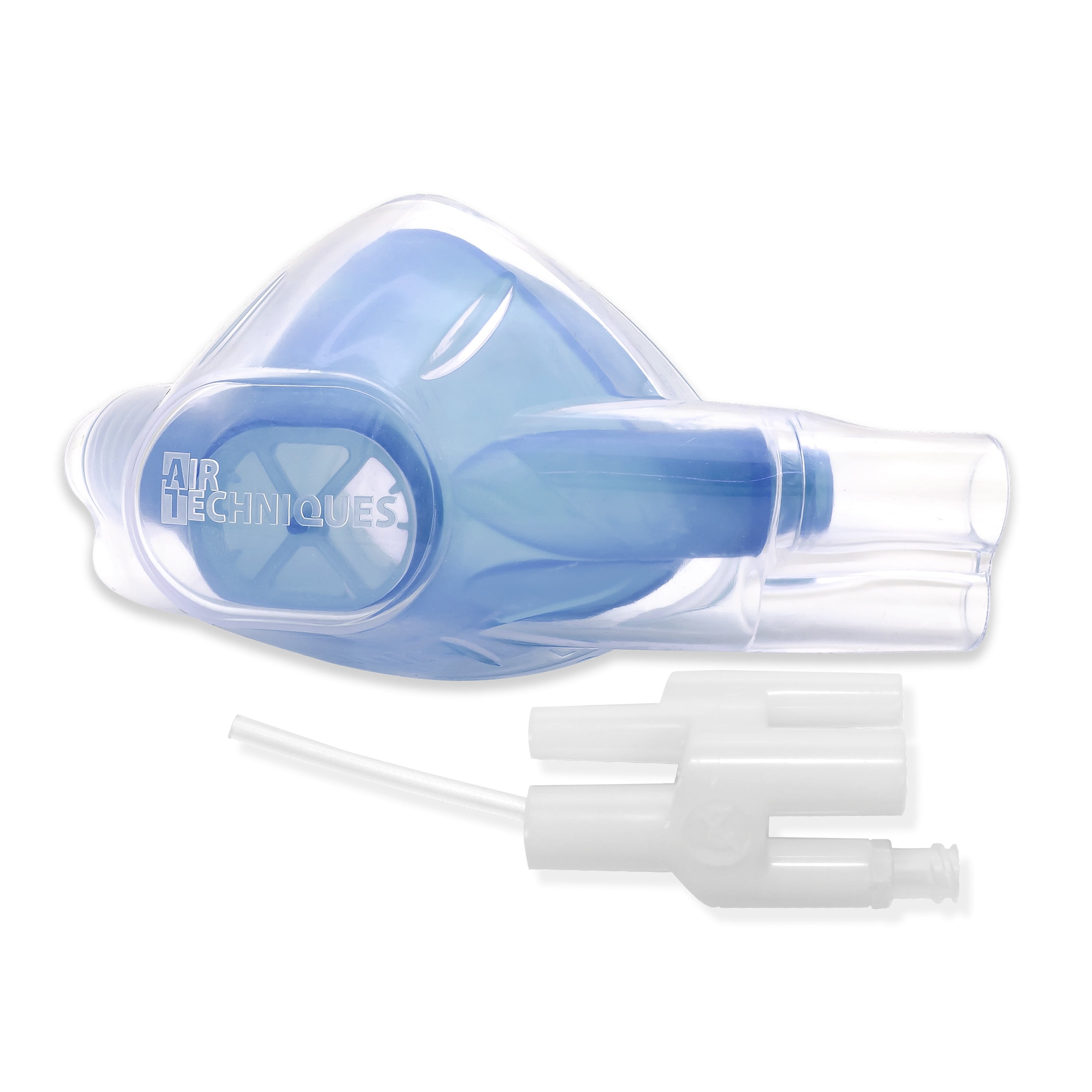 Air Techniques FlowStar Double Nasal Hood, Adult, Single Use, Blueberry Dance Scent, Latex Free, 12/Box