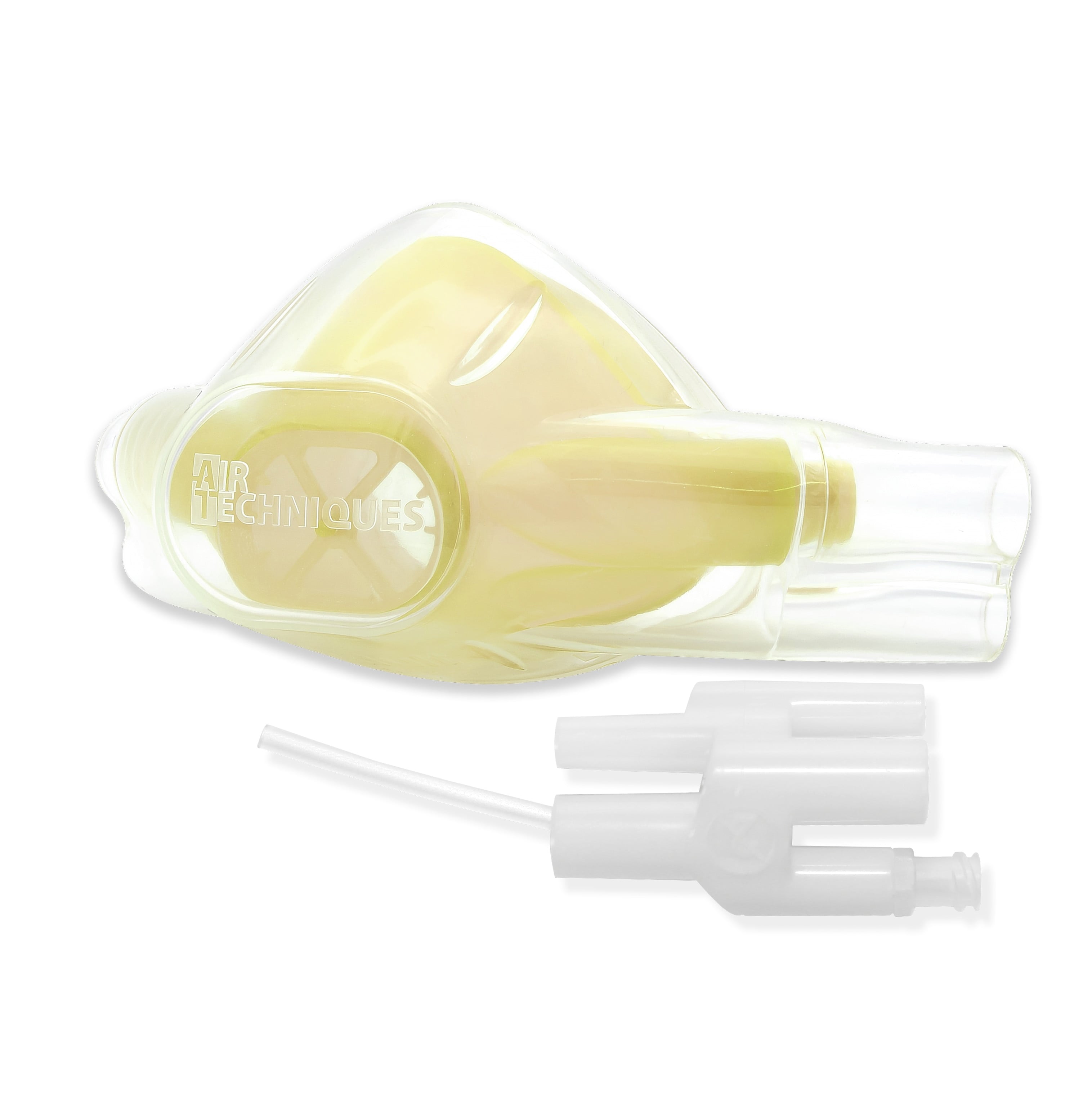 Air Techniques FlowStar Double Nasal Hood, Adult, Single Use, Latex Free, Chai Vanilla Scent, CO2 Adapter Kit, 12/Box