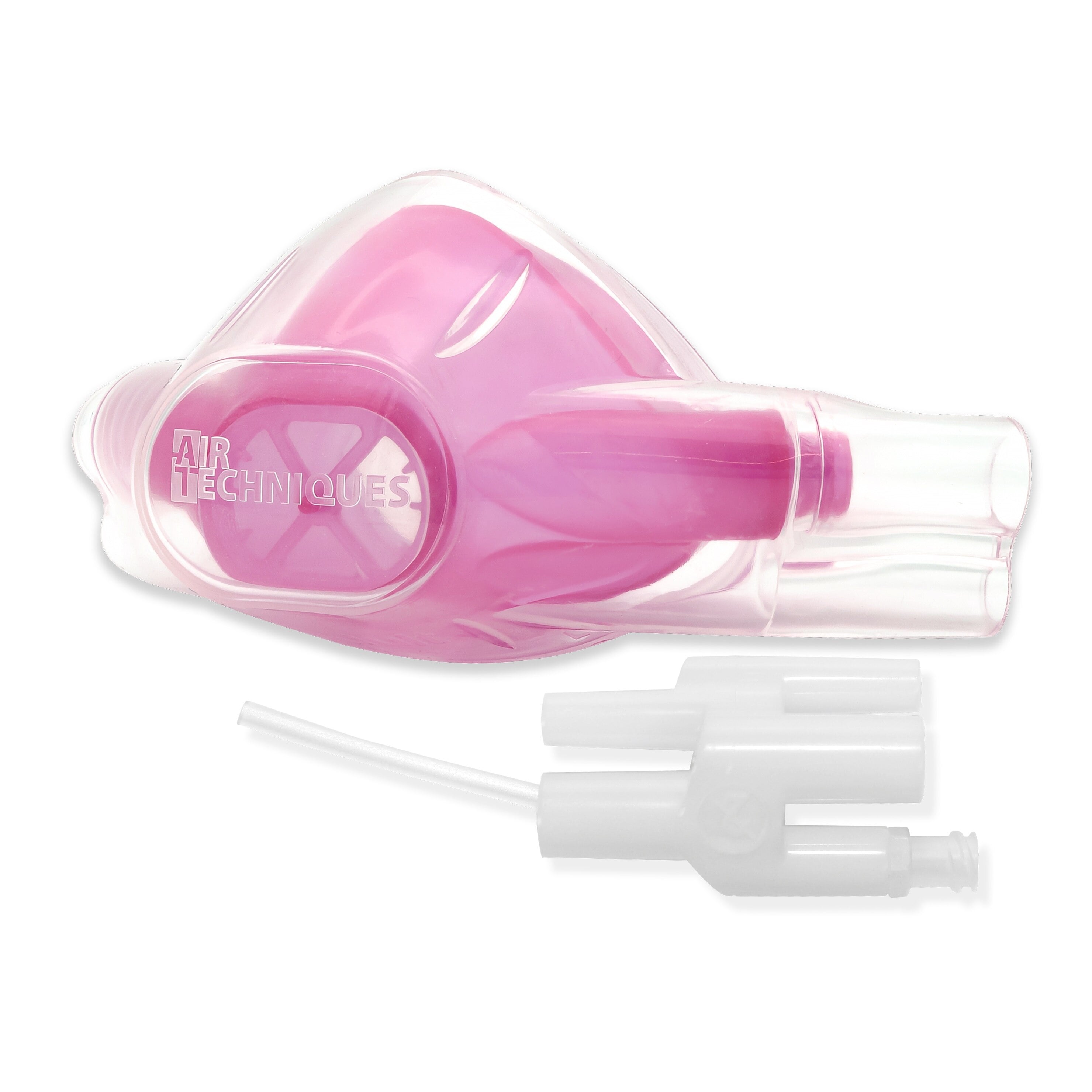 Air Techniques FlowStar Double Nasal Hood, Pediatric, Blueberry Dance Scent, Latex Free, CO2 Adapter Kit, 12/Box