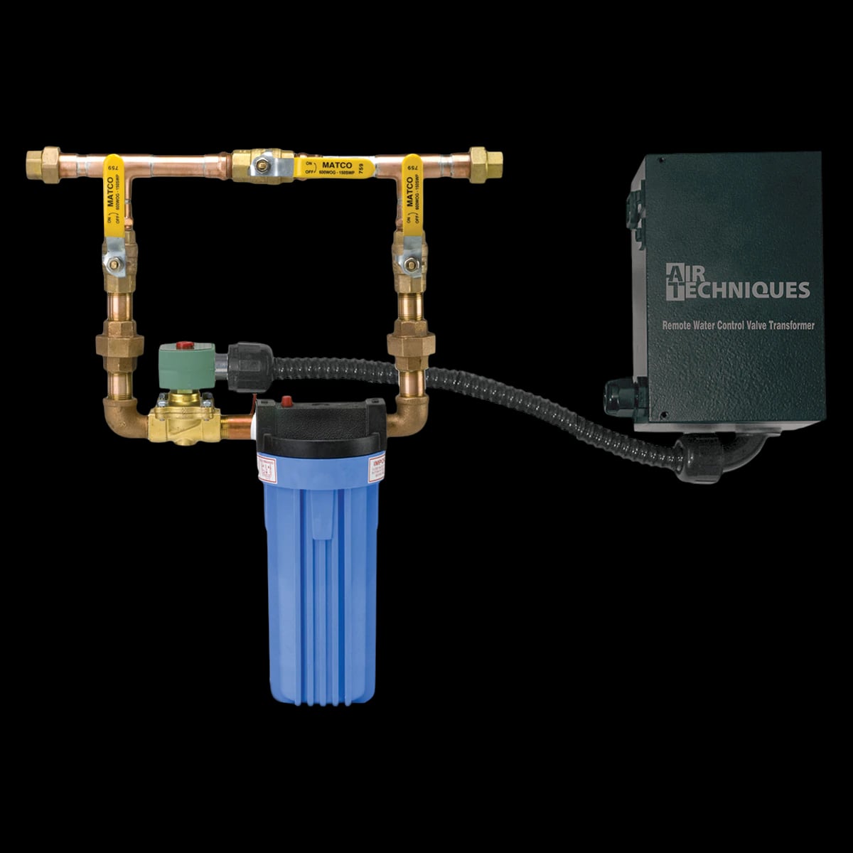 Air Techniques Remote Water Control Valve, 1 in, 115V, Without Filter