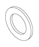 Air Techniques Drain Tube Washer, Viton, Model 43271