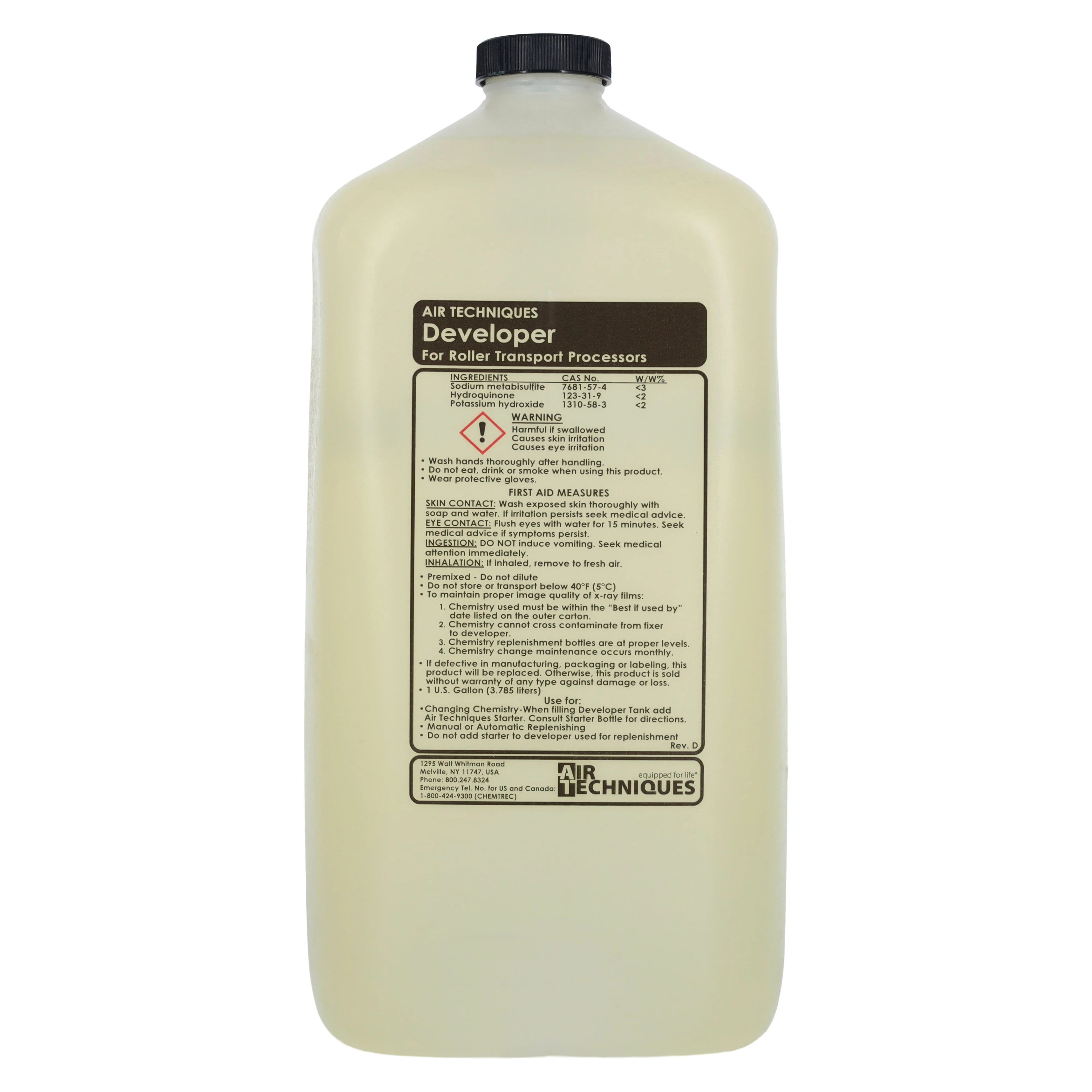 Air Techniques A/T 2000 XR Developer Only, Ready-To-Use, 1 Gallon, 4/Case, #40240