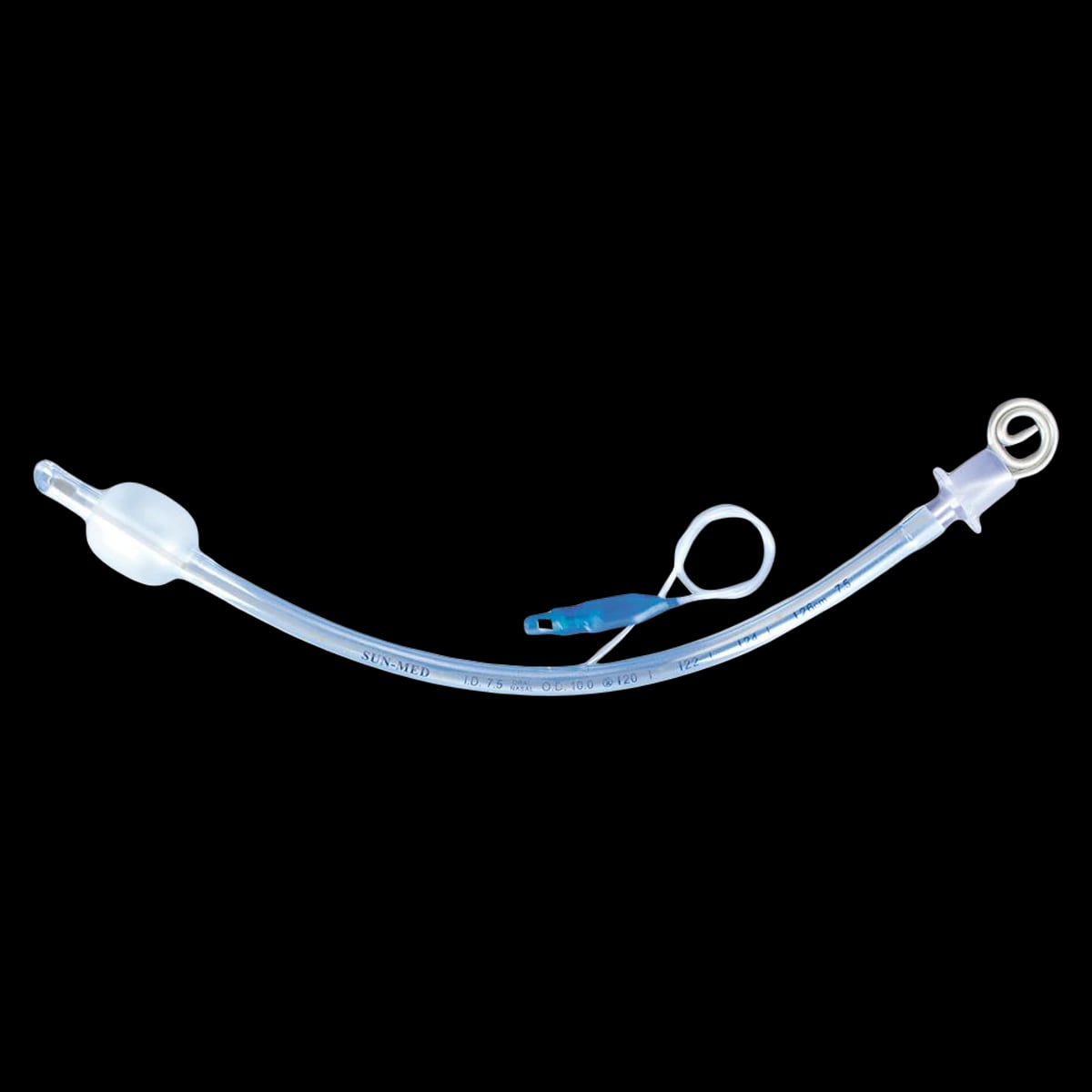 SunMed Endotracheal Tube with Stylette, Cuffed, 7.5mm, 10/Pk