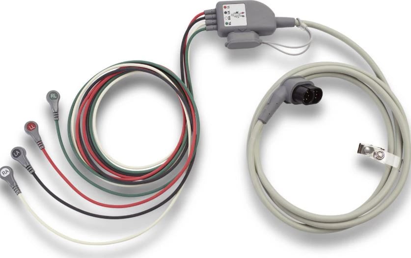 Zoll Propaq X Series Replacement 4-Lead Trunk Cable, AAMI, ECG Limb Cable