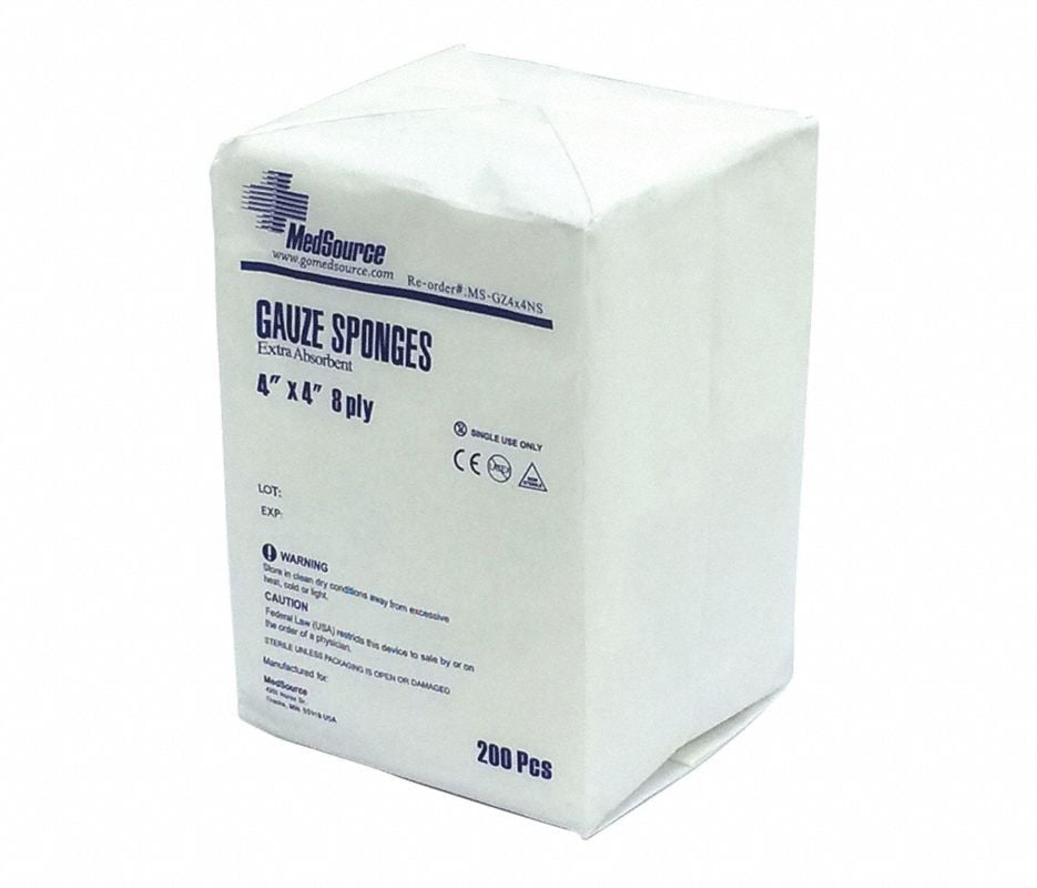 Cutimed Siltec Foam Gauze Sponge, 4x4" 8 Ply, Non-Sterile, Silicone