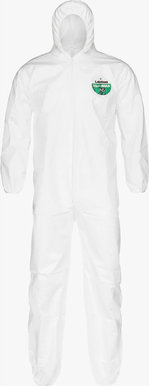 Lakeland MicroMax Coverall with Zip Front and Elastic Wrists, X-Large, 25/Case