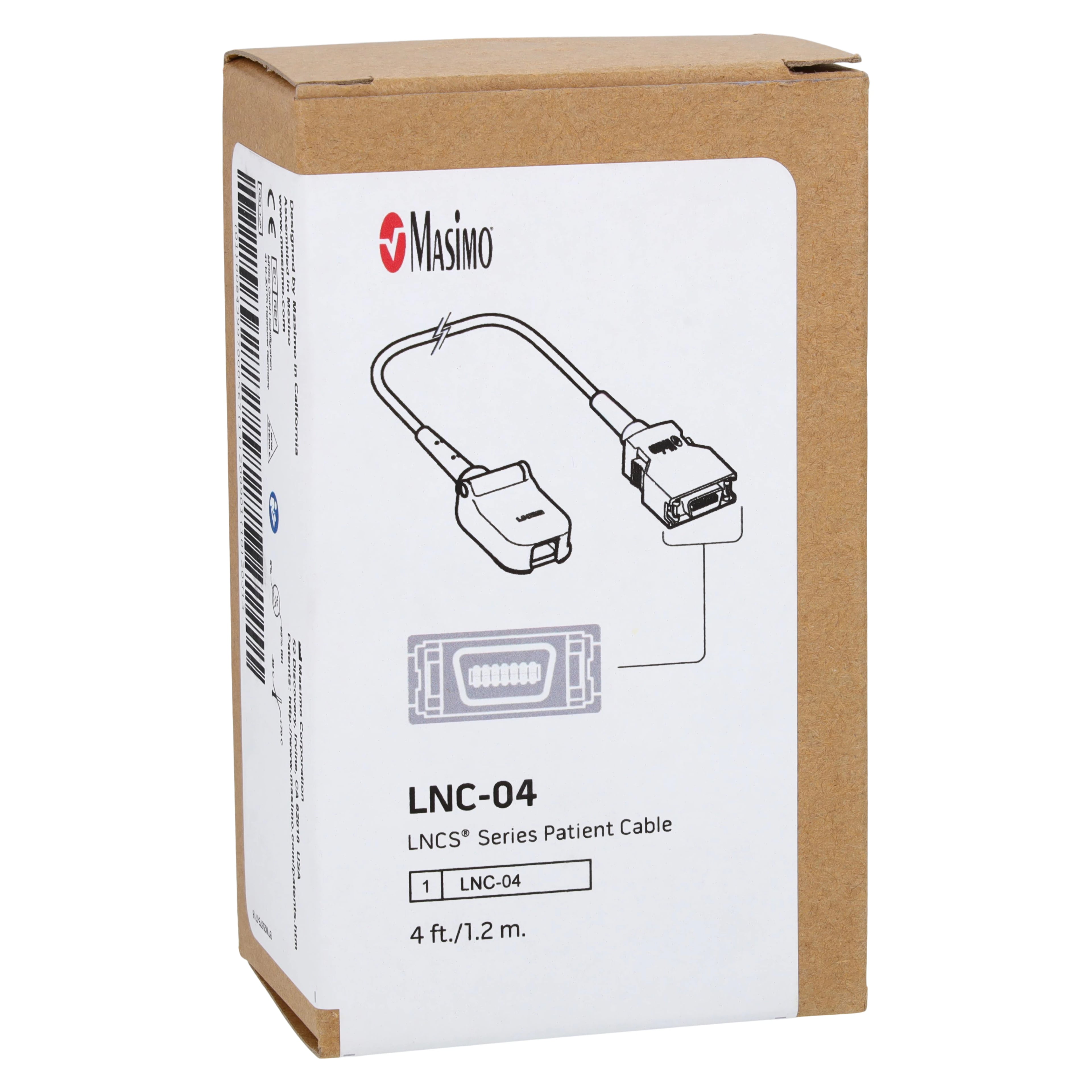 Masimo LNCS SpO2 Extension Cable, 4ft, for LNCS Sensors
