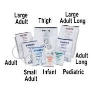 Philips Gentle Care Pediatric Soft Disposable NIBP Cuff, Green, Non-Latex, 10/Box