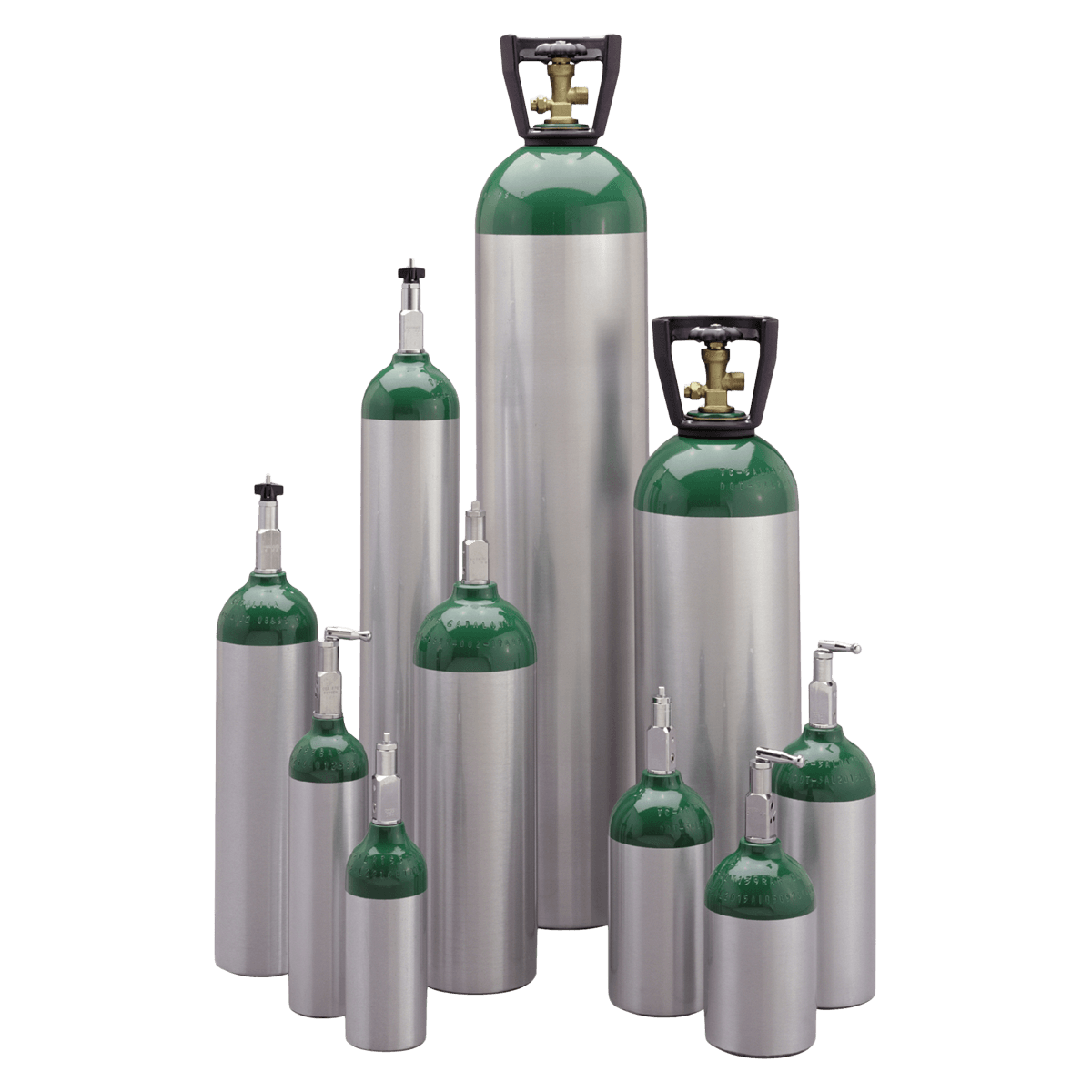 Meret USA ML6 Aluminum Oxygen Cylinder with Toggle Valve