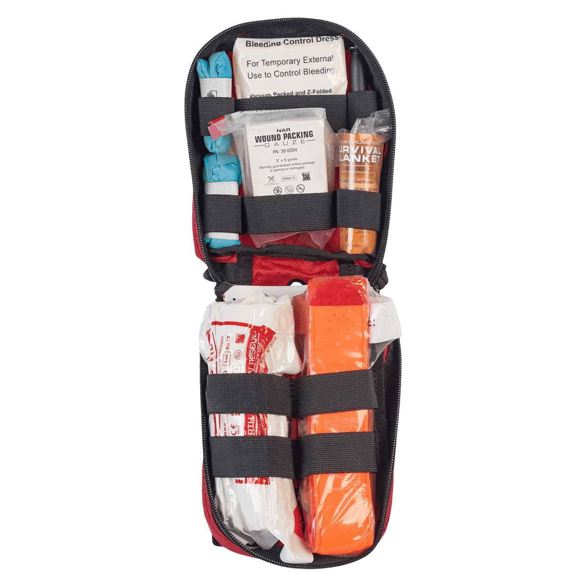 North American Rescue Individual Bleeding Control Kit, Red