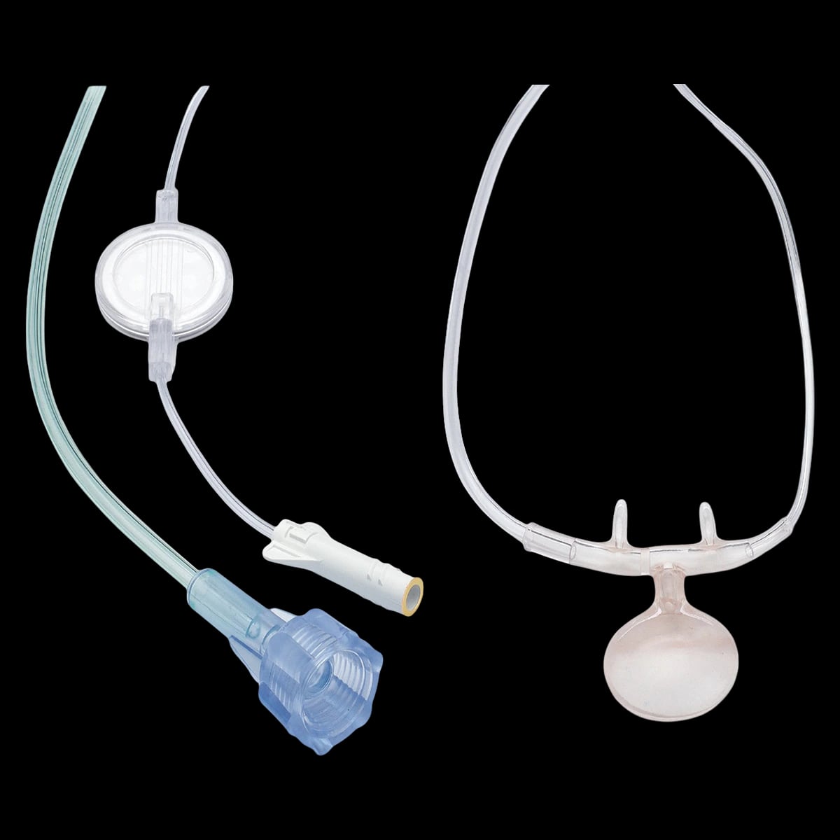 SunMed Oral/Nasal Cannula for O2/ETCO2 Monitoring, Adult, Filtered, 7 ft O2 Line / 6 ft ETCO2 Line, Each