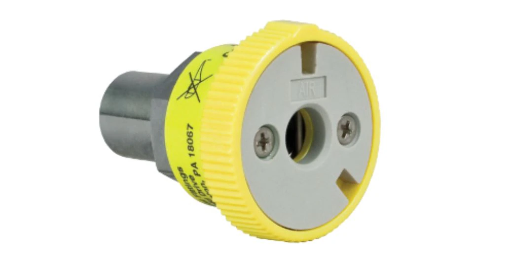Precision Medical Ohmeda Oxygen Air Coupler, 1/8" NPT Female, Metal, Each