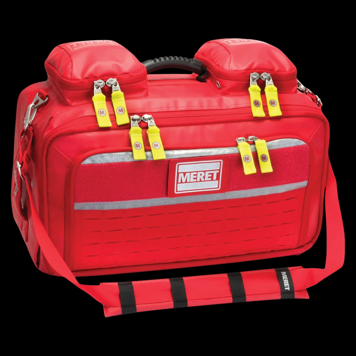 Meret Omni Pro BLS/ALS Bag, Red, 15x22x9.5" with SolidGrip Main Handle