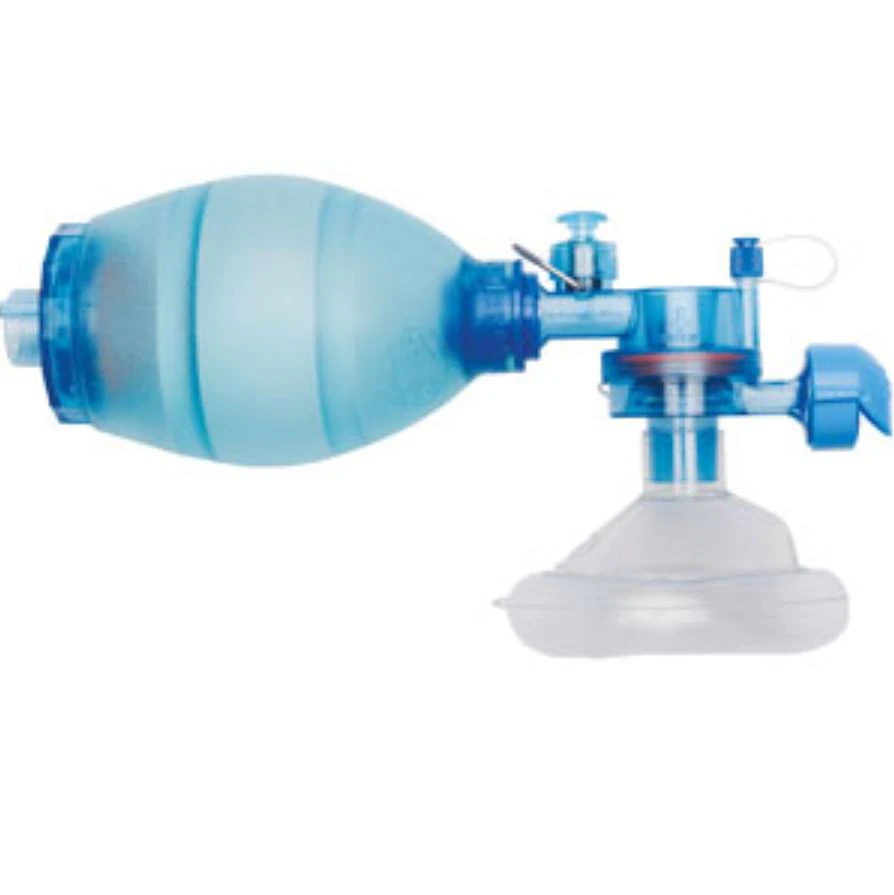 Mercury Medical CPR-2 BVM Resuscitator, Child, Disposable, with Manometer, PEEP Valve, and Pop-Off Valve, 6/Case