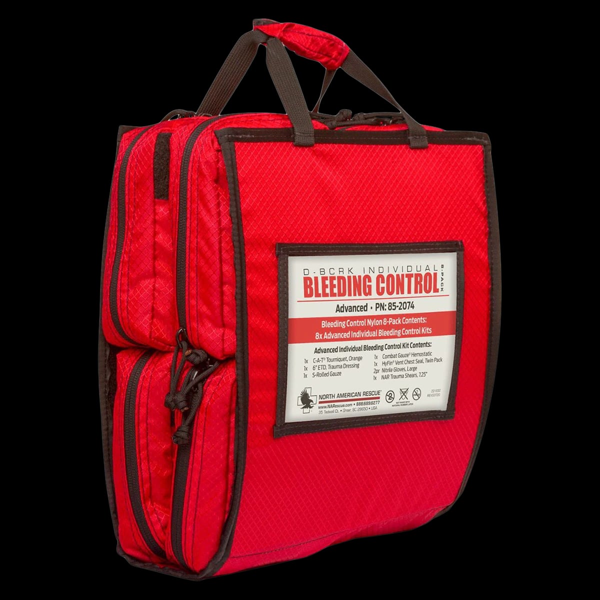North American Rescue Squad Kit, Small MCI (Mass Casualty Incident) Coral Spring, Each