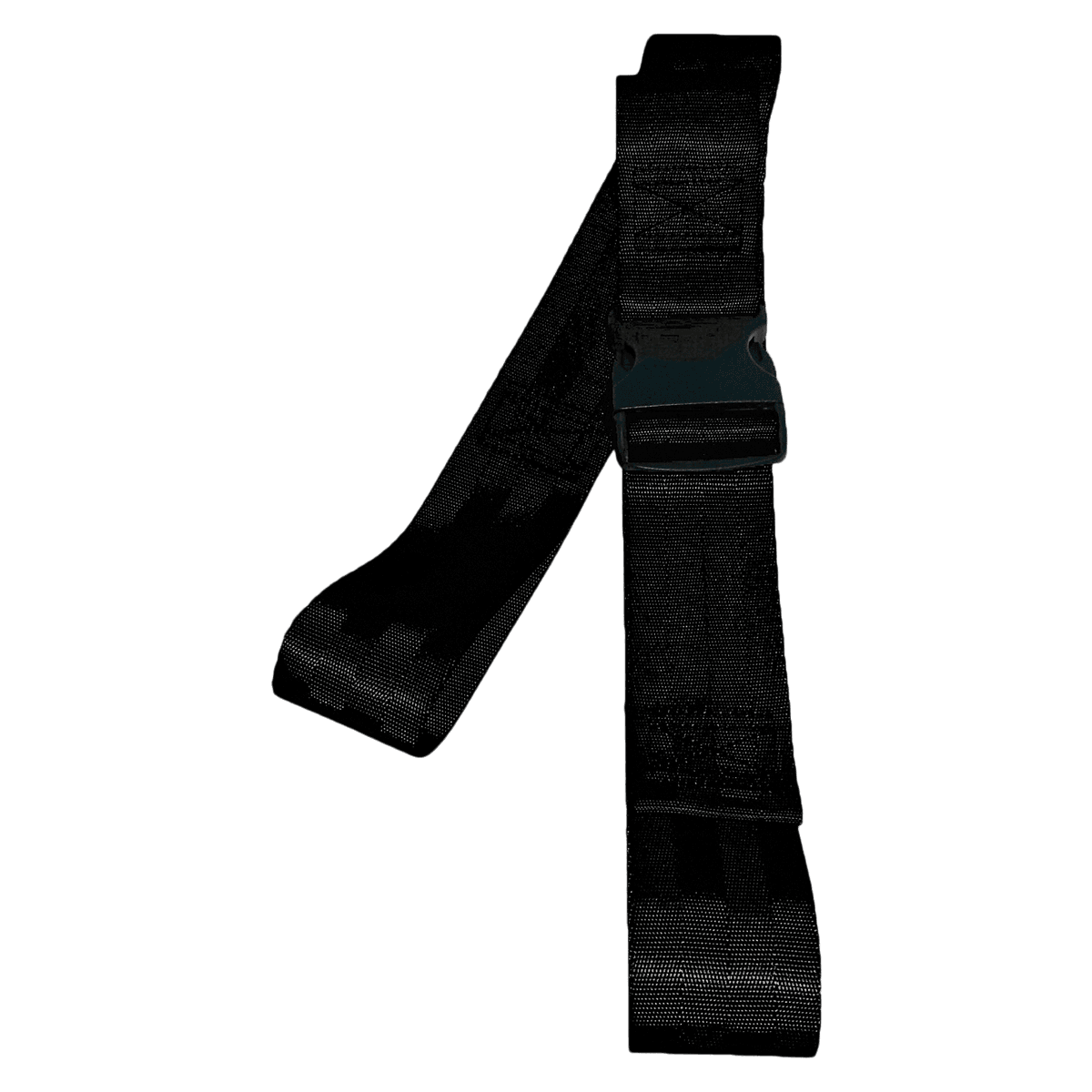 Nylon Patient Safety Restraint Loops, 5 ft, 2-Piece, Black, Plastic Buckle with Loop Lock Ends