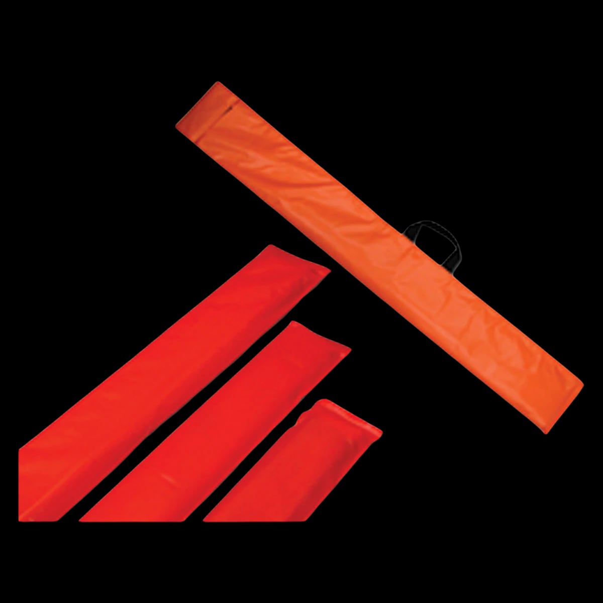 Pad Board Splint Set with Case, Orange, 3" x 1/2"