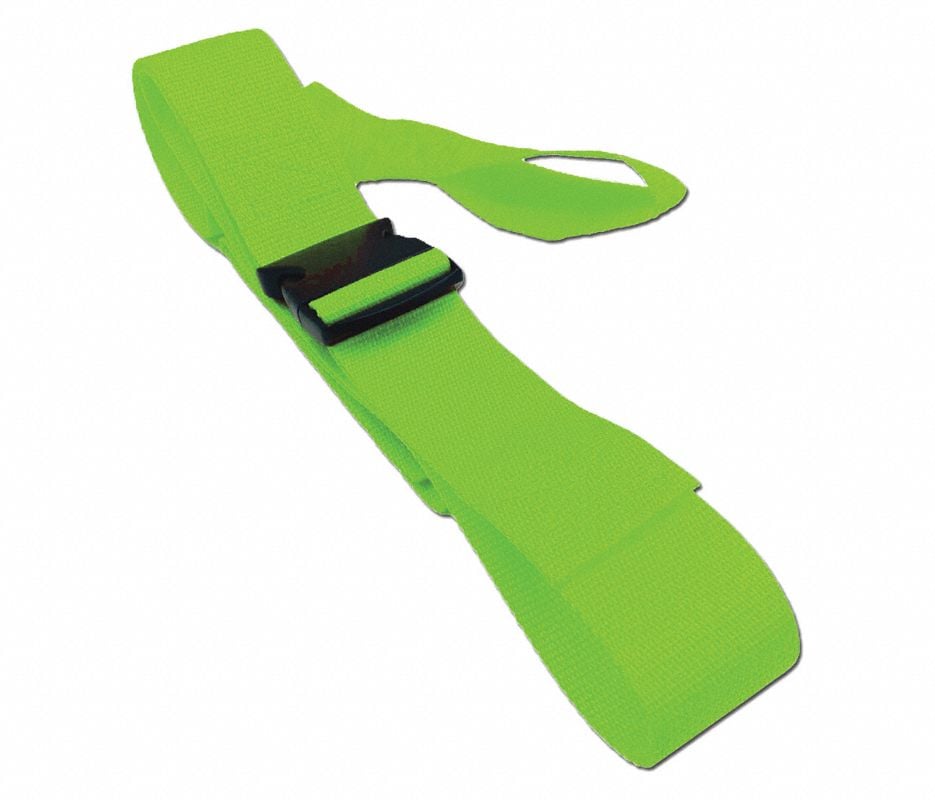 Polypropylene Restraint Strap, 2-Piece with Plastic Buckle and Loop Lock Ends, 6.5 ft