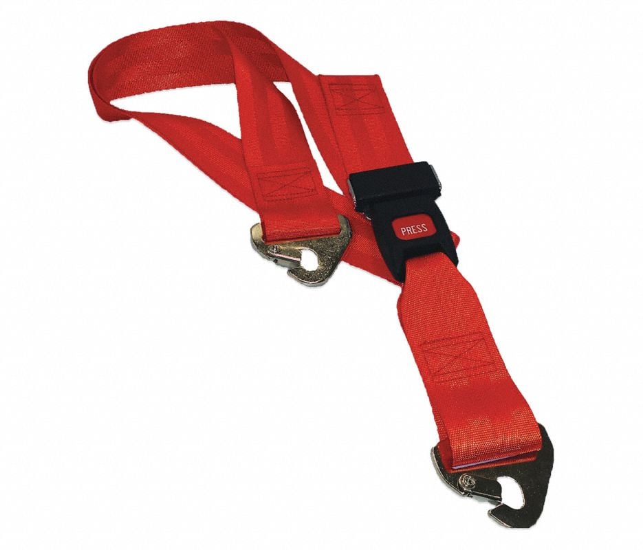 Nylon Strap with Metal Buckle, 7 ft, 2-Piece, Round (Dick Medical Supply)