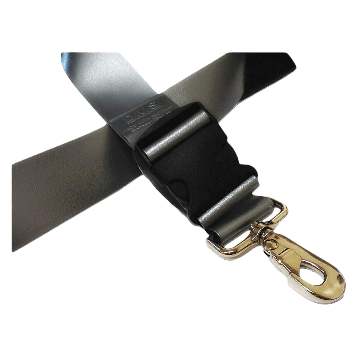 Bio G1 Patient Safety Restraint Strap, Polyester, 2-Piece, Plastic Buckle, Metal Swivel Speed Clips, 7 ft, Black