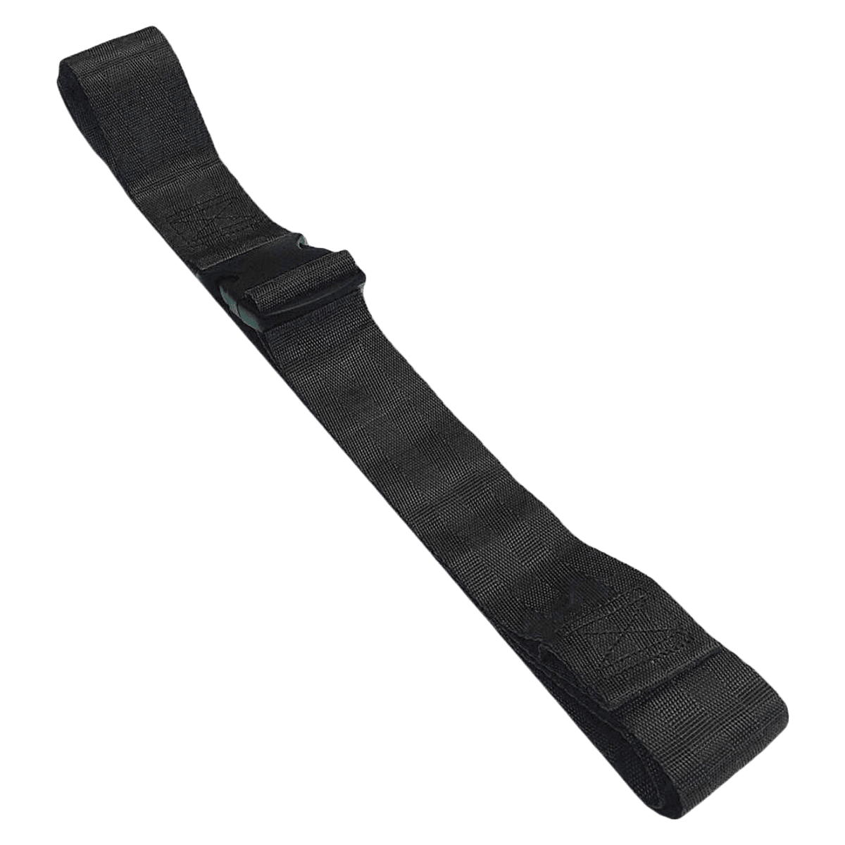 Nylon Patient Safety Restraint Strap, 1-Piece, Plastic Buckle, 7 ft, Black