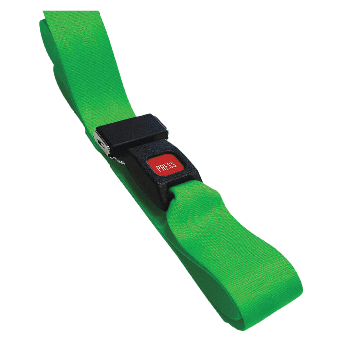 Nylon Strap with Metal Buckle, 9 ft, 1 pc, Green (Dick Medical Supply)