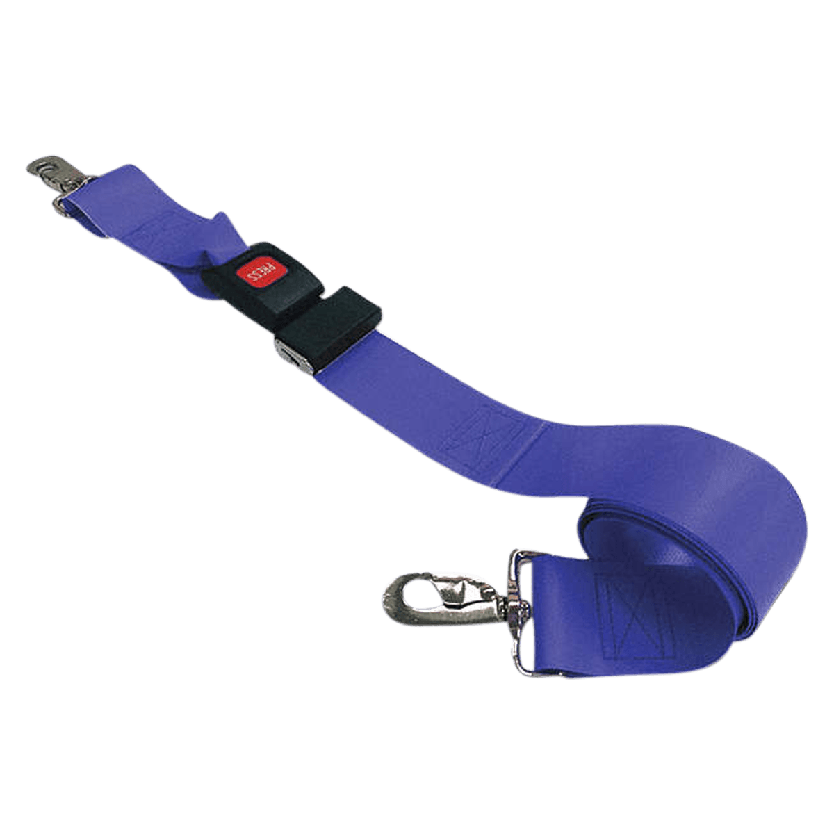 Vinyl Metal Buckle Strap, 7 ft, 2-Piece, Blue (Dick Medical Supply)
