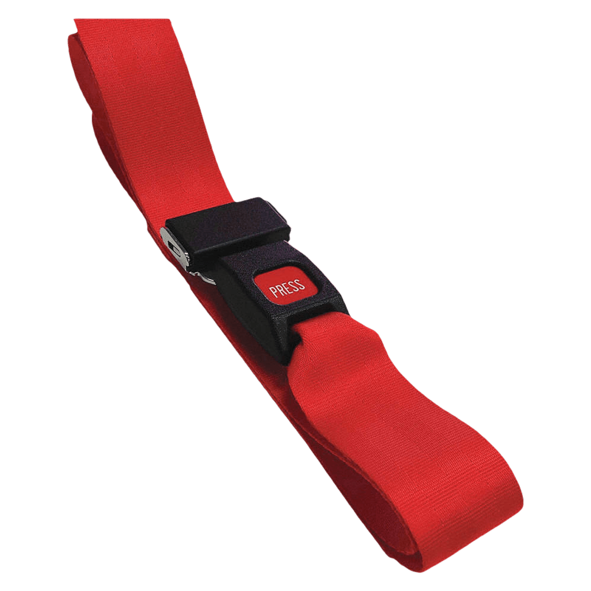 Nylon Extension Strap with Metal Buckle, 2 ft, Red (Dick Medical Supply)