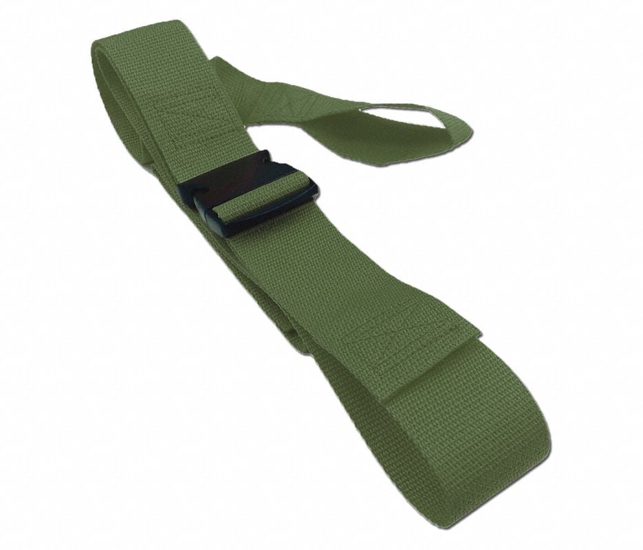 Poly PSR Restraint Strap, Polypropylene, 2-Piece, Plastic Buckle, Loop Lock Ends, 5 ft, Each