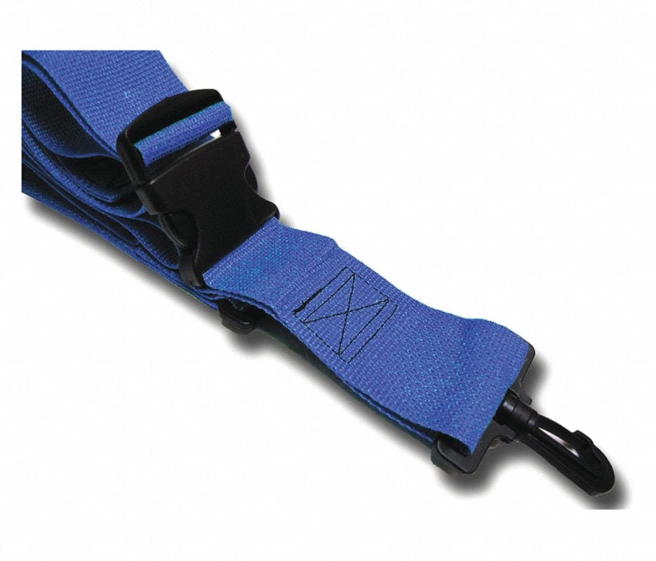 Dick Medical Supply Poly PSR PSSC Restraint Strap, 7', 2-Piece, Polypropylene, Plastic Buckle, Plastic Swivel Speed Clip